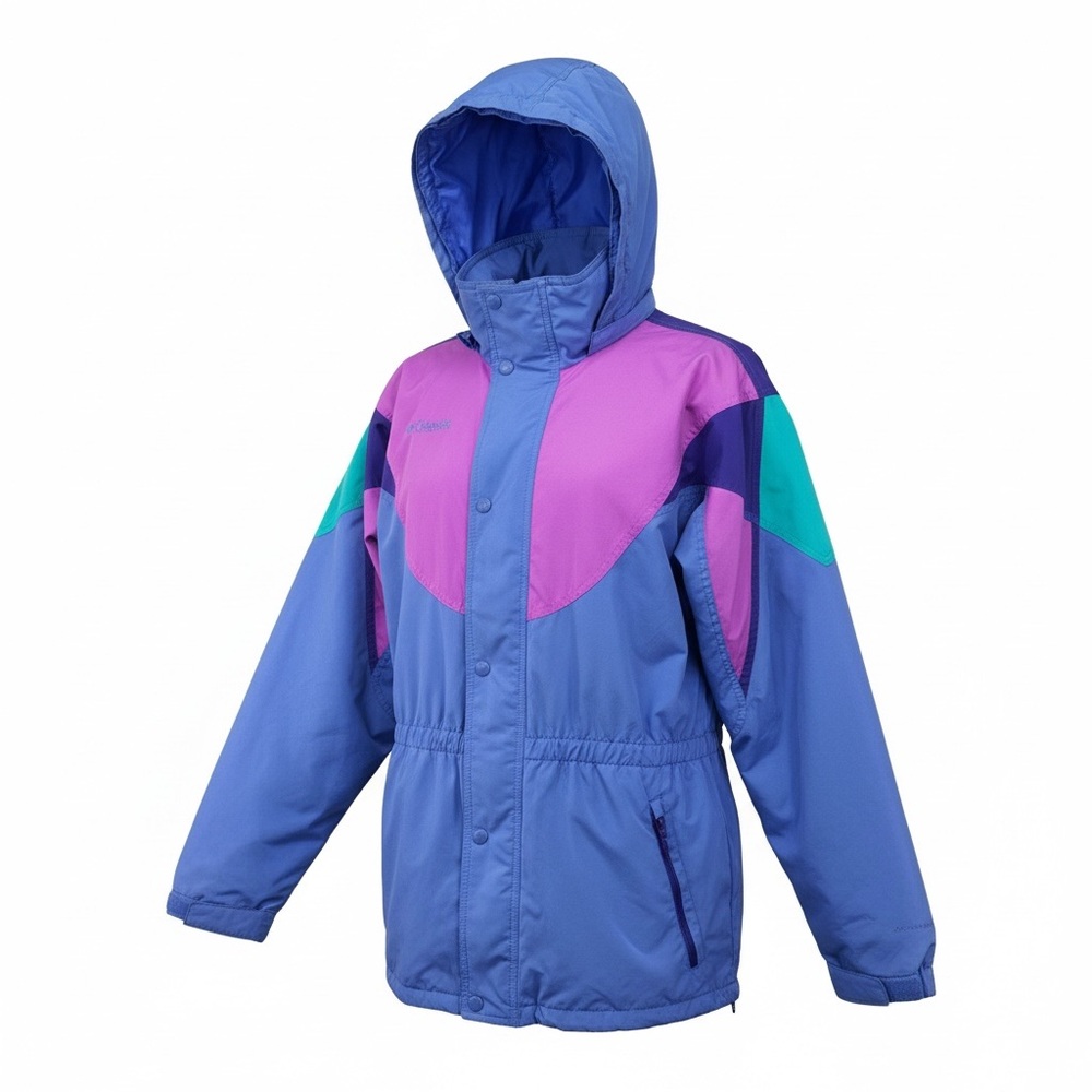 Vintage 80s Girls Columbia Colorful‎ Jacket 18/20